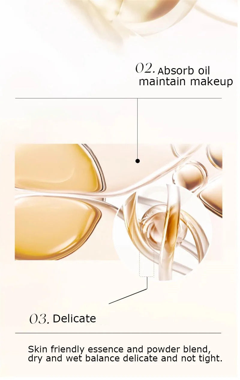 Matte Setting Powder Lasting Oil-control Purple Glitter Pressed Powder Brightening Face Powder Jelly Compact Foundation Makeup
