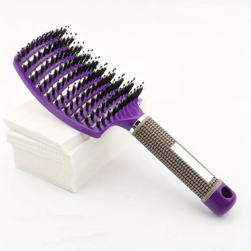 Magic Scalp Massage Brush for Women- Professional Detangling Tool for Wet and Curly Hair - Hairdressing Tool/ Herramienta profesional para desenredar cabello húmedo y rizado