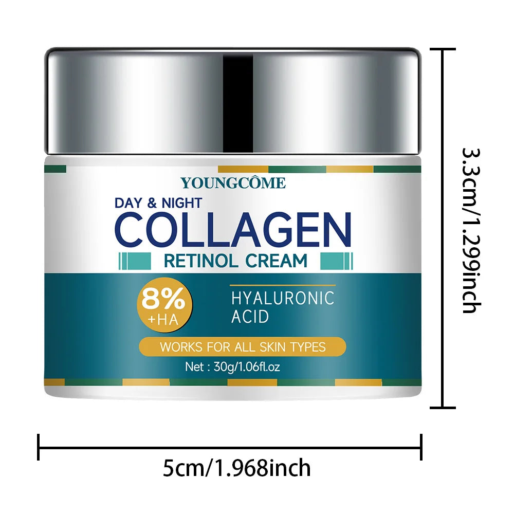Collagen Cream deeply Hydrates Nourishes The Skin to Restore Elasticity Radiance Moisturizing Anti-wrinkle Aging Shrinks Pores