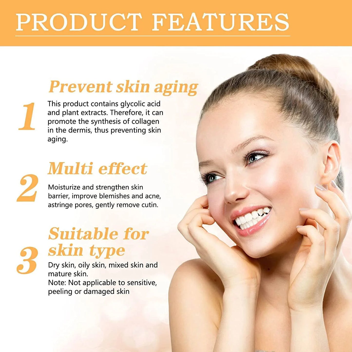 7% Glycolic Acid Toning Solution, 100ml, for clearing acne and moisturizing the skin. Rejuvenating lotion./ Solución tonificante de ácido glicólico al 7% de 100 ml para eliminar el acné e hidratar la piel. Loción rejuvenecedora.