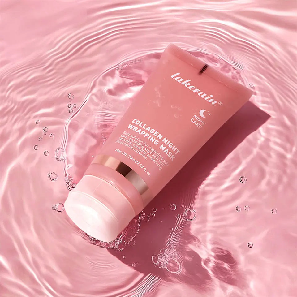 75ml Collagen Peel-off Mask Night Wrapping Facial Mud Firming mask Daily 100g Collagen Jelly Cream Hydrolyzed Collagen Skin Care