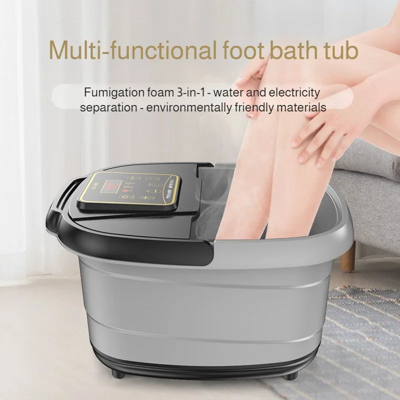 Household fully automatic massage foot bath  Knee-pad constant temperature heated foot bath Bucket Automatic Heating Foot Massag