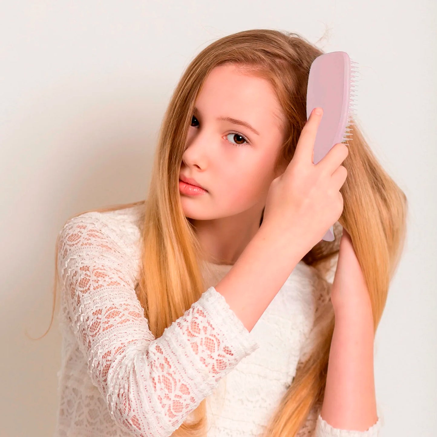 Detangling Hair Brush, Scalp Massager Comb for Women, Detangling Brush for Curly Hair Styling, Hair Salon Care Tool - Cepillo desenredante para el cabello, masajeador del cuero cabelludo, peine para mujeres.