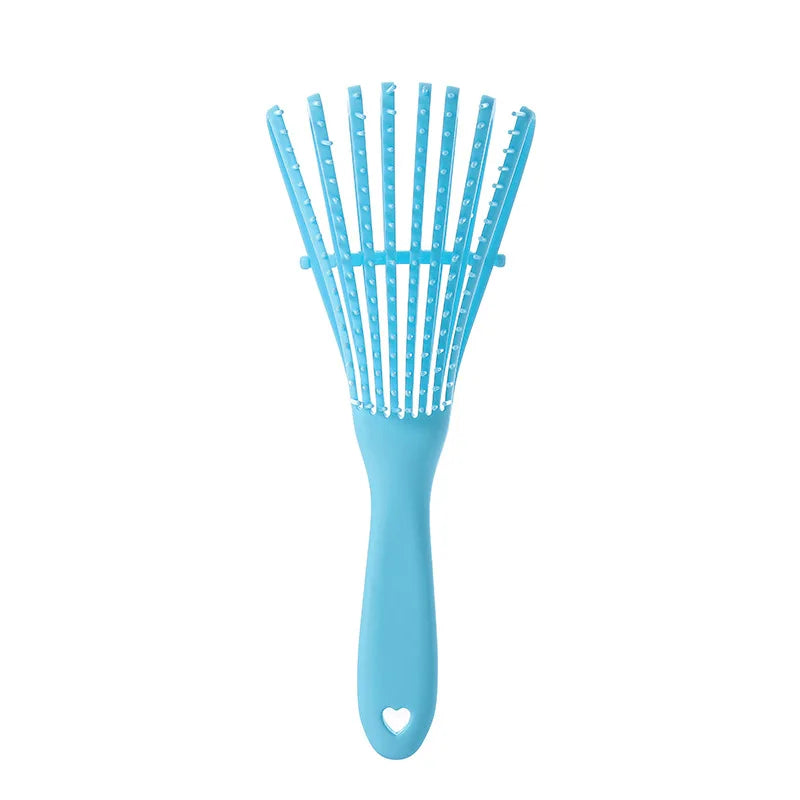 Detangling Hair Brush, Scalp Massager, Curly Hair Detangling Comb, Detangling Brush for Women and Men, Beauty Salon/ Cepillo desenredante para el cabello, masajeador del cuero cabelludo, peine para desenredar el cabello rizado.