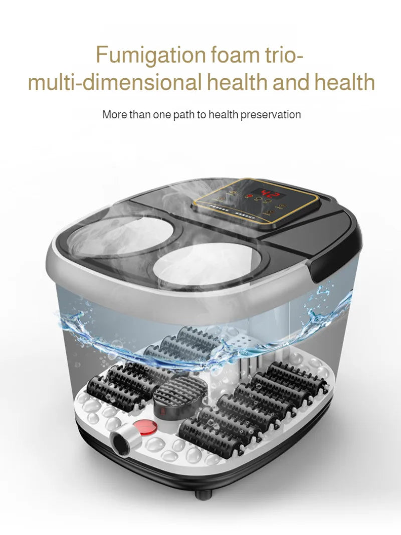 Household fully automatic massage foot bath  Knee-pad constant temperature heated foot bath Bucket Automatic Heating Foot Massag