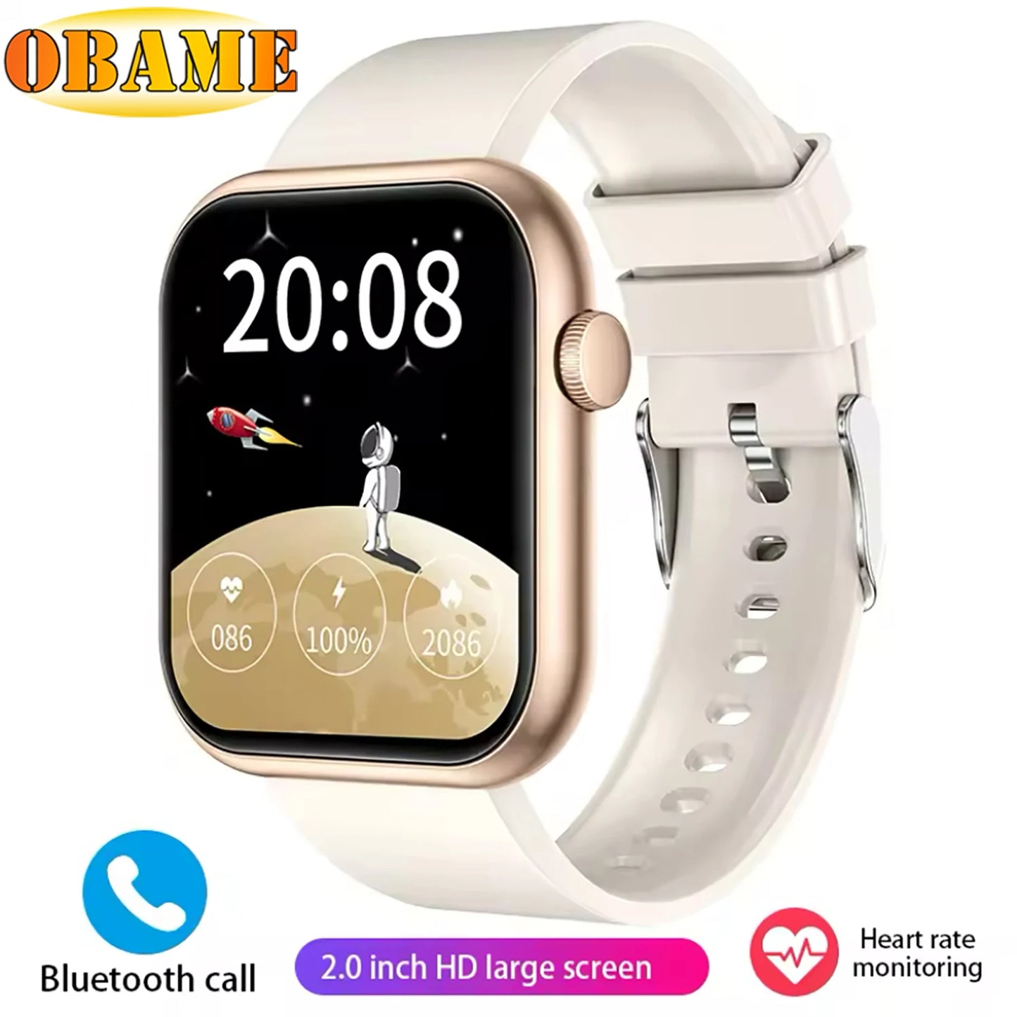 New QX7 Sports Smart Watch Men Women 2.09-inch SmartWatch GPS Bluetooth call Heart rate Music AI Voice SOS Smartwatch 2025 New