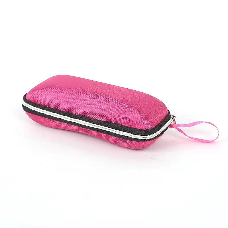 Portable Glasses Case For Women Men Sunglasses Box With Lanyard Zipper Eyeglass Case Cover Protector