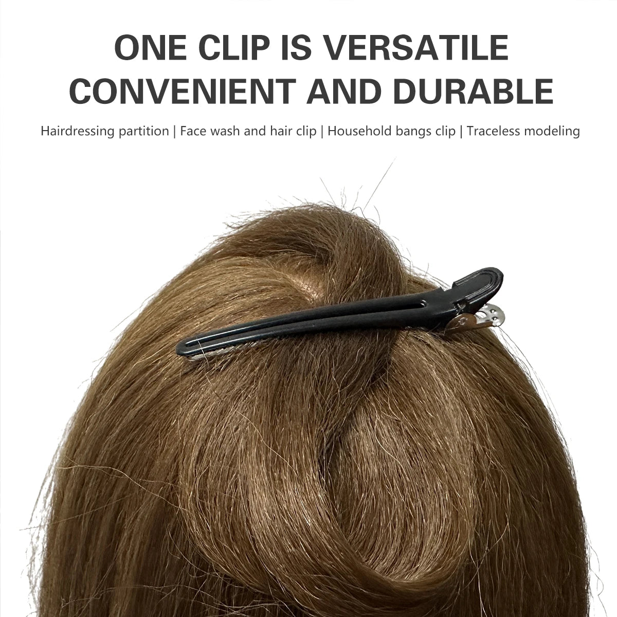 Professional Basic No-Trace Hair Clips, Girls' Hairstyles, No-Bend Hairpins, Hair Styling Tools - Pinzas profesionales para el cabello.