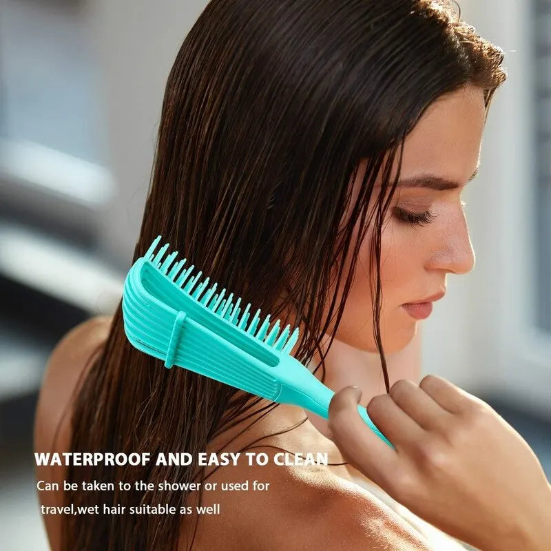 Detangling Hair Brush, Scalp Massager, Curly Hair Detangling Comb, Detangling Brush for Women and Men, Beauty Salon/ Cepillo desenredante para el cabello, masajeador del cuero cabelludo, peine para desenredar el cabello rizado.