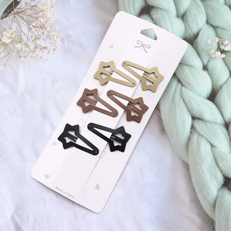 Hair Clip Accessories for Women Pinzas Para El Cabello Pince Cheveux for Girls Pelo Korean Cute Brown Side Femme Pins