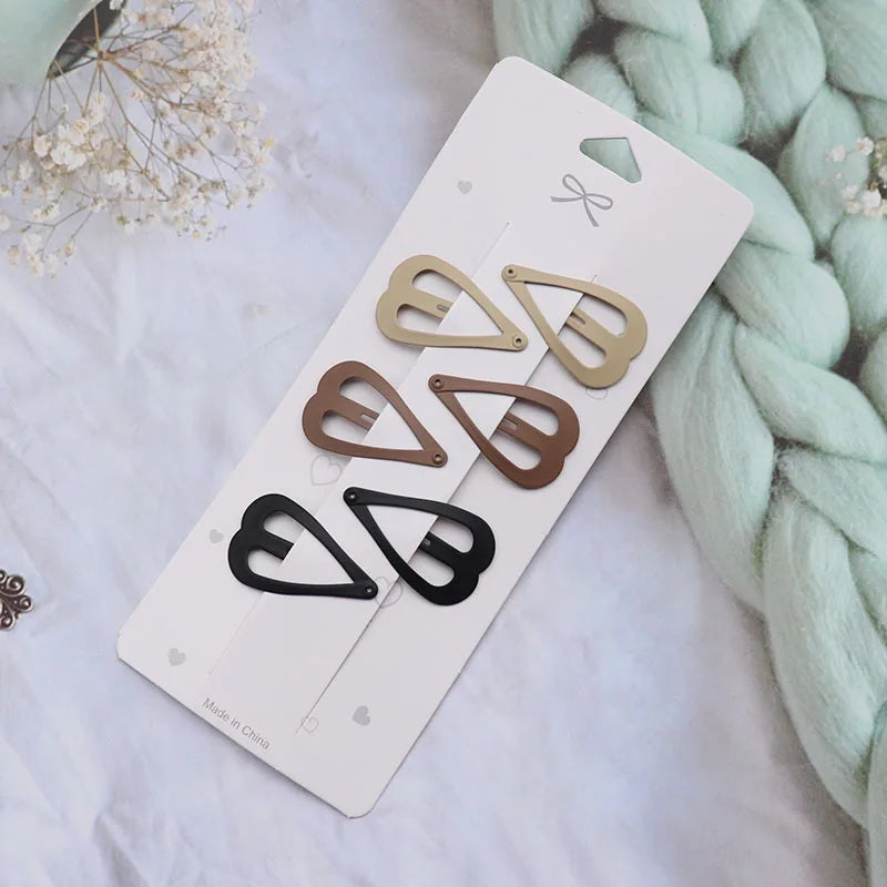 Hair Clip Accessories for Women Pinzas Para El Cabello Pince Cheveux for Girls Pelo Korean Cute Brown Side Femme Pins