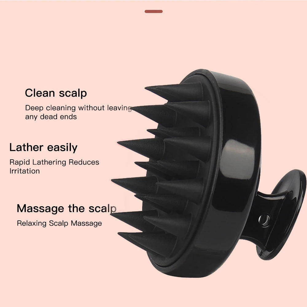 Silicone Scalp Massage Comb, Hair Washing Brush, Soft Massager for Hair Growth, Shampoo Brush, Shower Comb, Hair Care - Peine de silicona, cepillo para lavar el cabello, masajeador suave para el crecimiento del cabello, cepillo de champú.