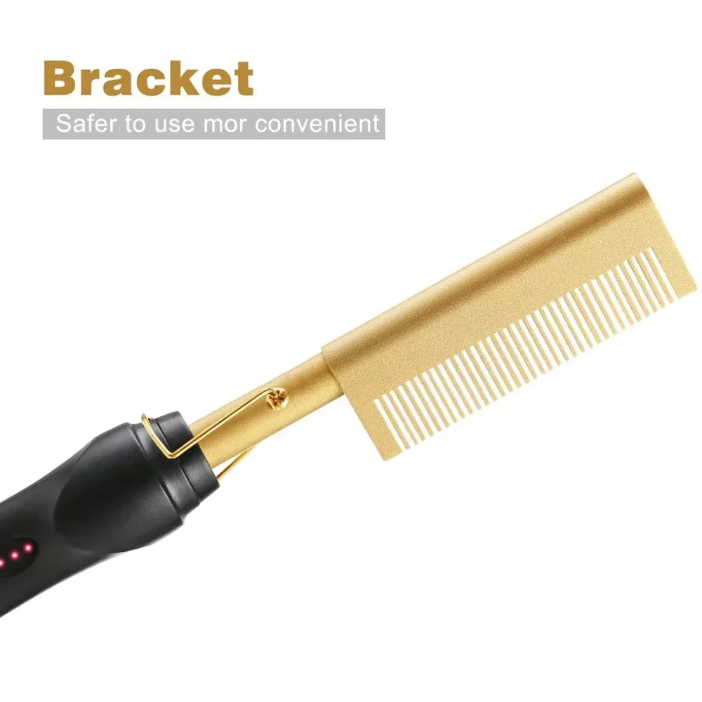 Hot Comb Hair Straightener Brush Hot Comb Pressing Electric Heat Electric Hair Brushes Styling Tools Cepillo Alisador De Cabello